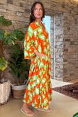 Riven Tiered Maxi Dress Aperol